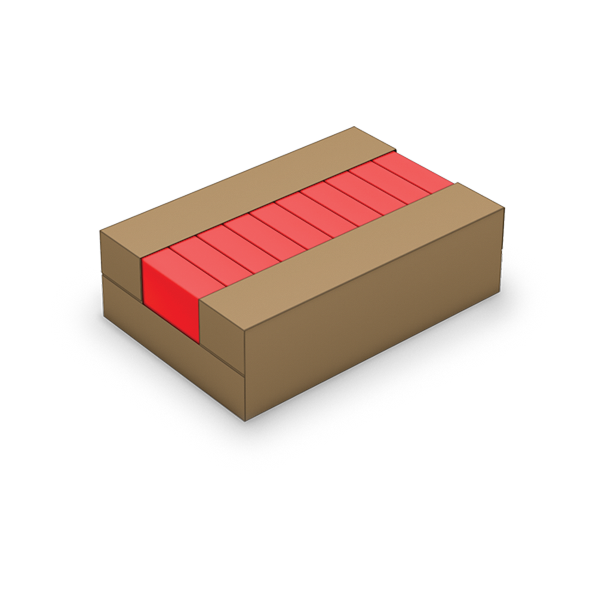 End load harness style case cartons