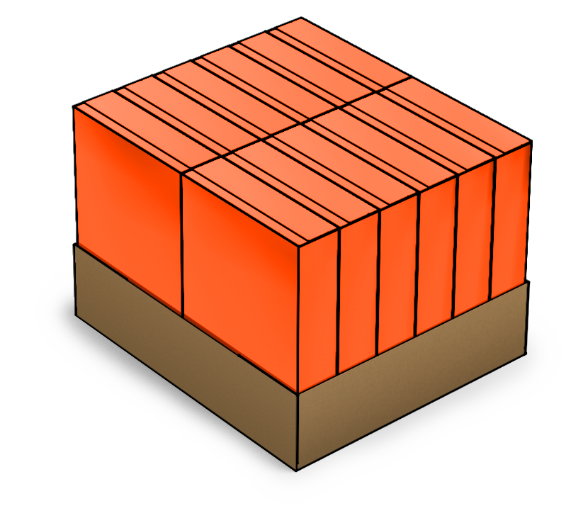 Horizontal Load Tray 12-count cartons